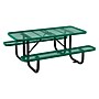 Global Industrial 46" Square Outdoor Steel Picnic Table, Expanded Metal, Green (277151GN)~#|#~ABDF6E8C-2C5C-4644-8CC007B9E4E3FCB1_sc7