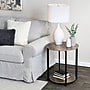 Household Essentials Jamestown 20.3"Dia Round Side End Table, Ashwood/Black (8080-1)~#|#~ABDFA9A9-C804-4A44-A24D0E422DA8FAC5_sc7