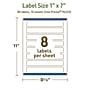 Avery Dissolvable Rectangle Multipurpose Labels, 1" x 7", Off-white, 80/Pack (94225)~#|#~ABE03A67-048E-4FEB-946B466679F6190C_sc7