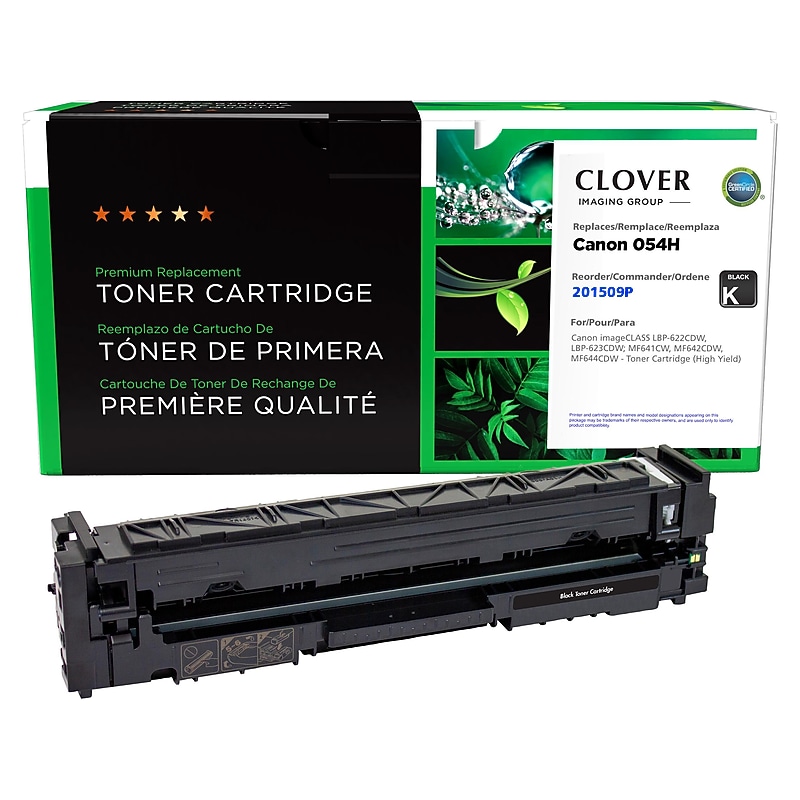 Clover Imaging Group Remanufactured Black High Yield Toner Cartridge Replacement for Canon 054H (3028C001) image 1