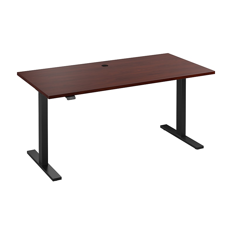 Bush Business Furniture Move 60 Series 60"W Electric Height Adjustable Standing Desk, Hansen Cherry (M6S6030HCBK) image 1