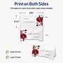 Avery Integrated Cards, 2-1/16" x 3.75", Glossy White, 40/Pack (95325)~#|#~ABE4E920-066B-40F9-825EEBDF3438D08A_sc7