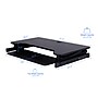 Rocelco 37.5" Height Adjustable Standing Desk Converter with Dual Monitor Mount, Sit Stand Up Riser, Black (R DADRB-DM2)~#|#~ABEAF6B0-23D8-49D5-80E4A1ADE5D96E4B_sc7