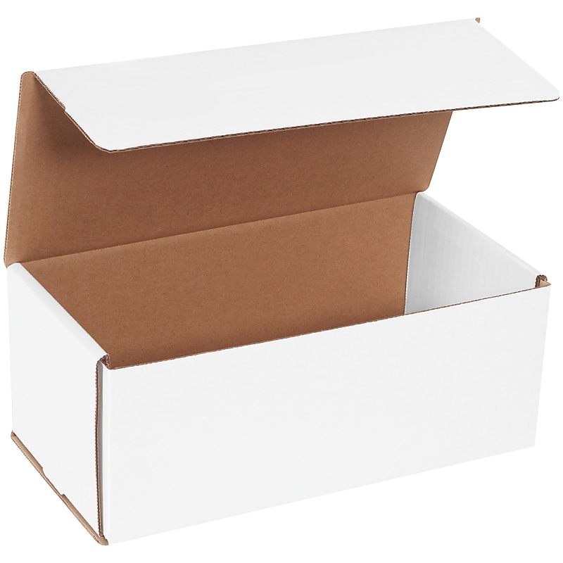 10" x 5" x 4" Crush-Proof Mailer, White, 50/Bundle (M1054) image 1