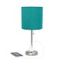 Simple Designs 19.5" LED Table Lamp, Brushed Steel/Teal Shade (LT2024-TEL-CCLB)~#|#~ABEF2EB5-806A-4E34-BF00F640EAD3B9B1_sc7