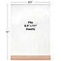 Excello Global Products Generic Holder, 8.5" x 11", Vertical, Desktop/Countertop, Brown Acrylic (SGNH-WB-8511)~#|#~ABF22CF9-50F6-405B-A74643196BD2A0D5_sc7