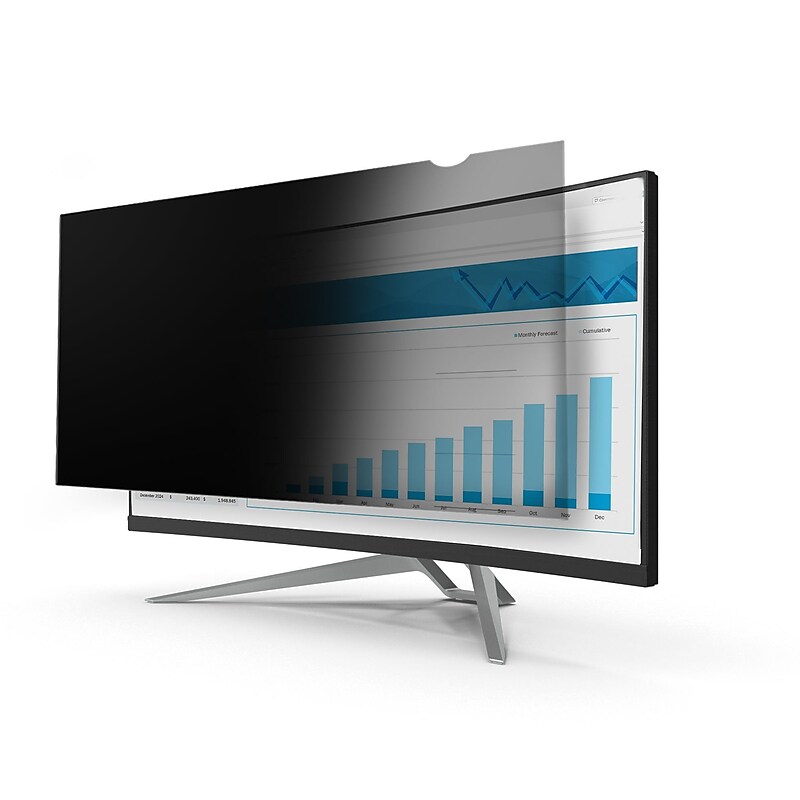 StarTech 34" Monitor Privacy Screen, Anti-Glare Blue Light Filter, Screen Protector, Matte/Glossy, TAA Compliant image 1