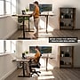 Mount-It! XL 75"W Electric Corner Adjustable Standing Desk, Brown/Black (MI-15025)~#|#~ABF64B15-7570-4791-83B3DD5F89D13F32_sc7