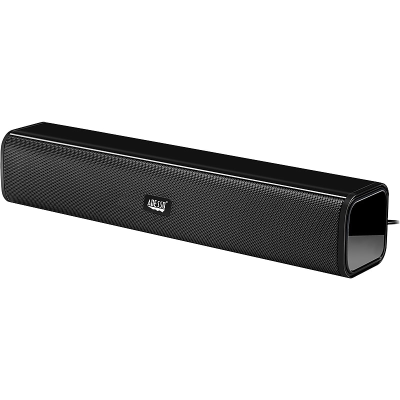 Adesso Xtream S5 USB-Powered Sound Bar Speaker, 5W x 2, Black image 1