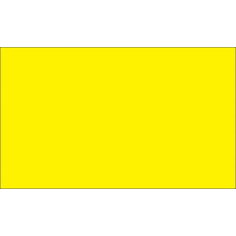Tape Logic Inventory Rectangle Labels, 3" x 5", Fluorescent Yellow, 500/Roll (DL632L) image 1