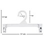 Nahanco 9 1/2" Plastic Skirt/Slack Hanger With Pinch Clip, Plastic Hook, White, 100/Box (H29W)~#|#~AC046D1F-9541-4E67-8F01D5065FF962B1_sc7