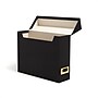 Smead 40% Recycled Fabric/Canvas File Box Attached Flip Top, 13" x 10", Charcoal (70233) ~#|#~AC0AB0F2-1D3B-448D-83C9D9ED3414F243_sc7