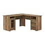Bush Furniture Cabot 60"W Wood L-Shaped Computer Desk, Reclaimed Pine (WC31530K)~#|#~AC14FE9A-99F8-4E36-9C888B49C5E2FE4F_sc7