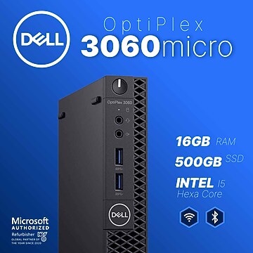 Dell OptiPlex 7060 Micro Refurbished Desktop Computer, Intel Core