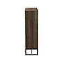 Household Essentials Wrap 41.5" 3-Shelf Bookcase, Brown/Black Laminate/Steel (8260-1)~#|#~AC1BAB46-57C2-4BC0-9C3E018AF0733BB5_sc7