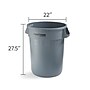 Coastwide Professional™ Plastic Trash Can with no Lid, Gray, 32 Gal. (CW50716)~#|#~AC1CCFCA-B56E-46A2-A26F7570DEA63F7F_sc7