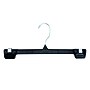 Nahanco 12" Plastic Snap Grip Skirt/Slack Hanger, Chrome Hook, Black, 200/Pack (2686-12)~#|#~AC1DBE58-04AA-4A5A-98642032DECF764C_sc7