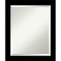 Amanti Art Brushed Black Beveled Bathroom Wall Mirror, 23.5" x 19.5", Black (A42678100279)~#|#~AC1E11E5-59D8-4DC0-98FCE95A04FA0EC3_sc7