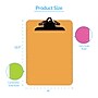 Davis Group Plastic Clipboard, Letter Size, Assorted Colors, 6/Pack ...