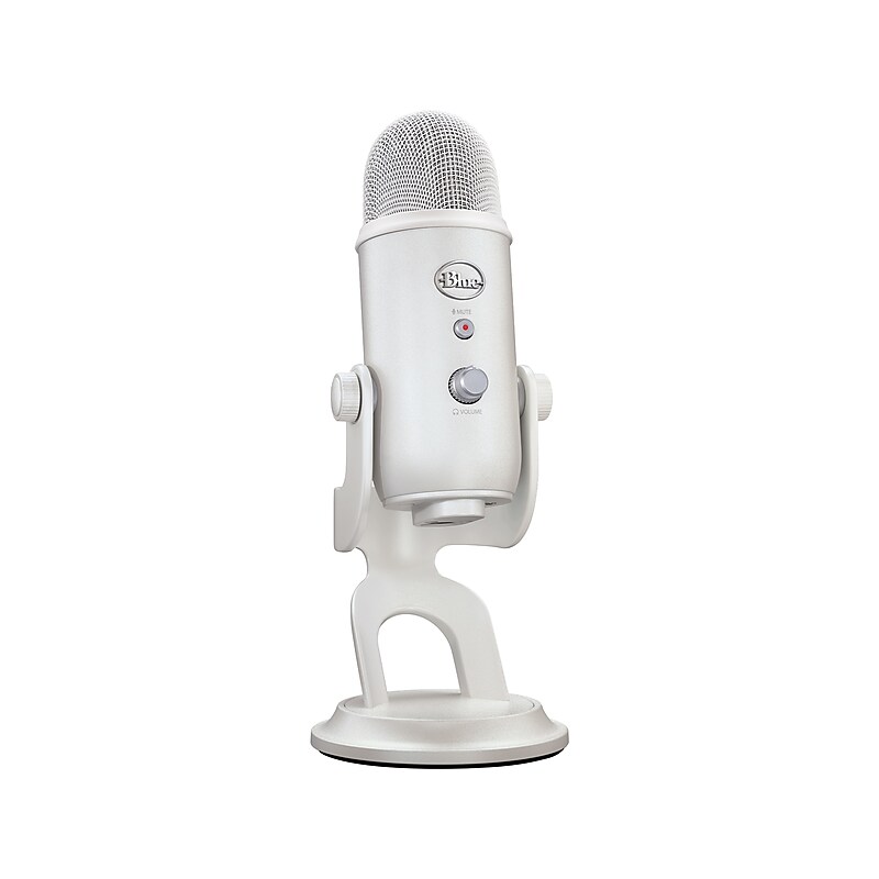 Blue Microphones Yeti Premium Aurora Collection Multi-Pattern USB Microphone, White Mist (988-000529) image 1