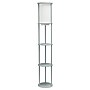 Simple Designs Etagere Organizer Storage 62.5" Floor Lamp with 2 USB Charging Ports and 1 Charging Outlet, Gray (LF2010-GRY)~#|#~AC27C058-1DF7-4200-99B25B27F3A1EFA8_sc7