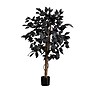 Nearly Natural Artificial Halloween Black Ficus Tree, 3' (T5134)~#|#~AC2ABF69-E709-4A1C-B05C9FC2B9D06E61_sc7