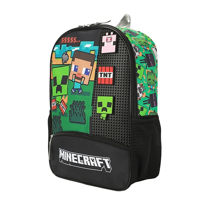 Bioworld Minecraft Kids Backpack, Large, Multicolored