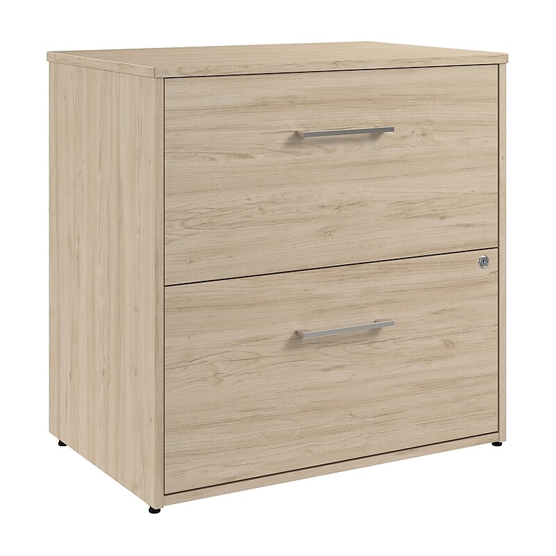Bush Business Furniture Hustle 2 Drawer Lateral File Cabinet, Natural Elm (HUF130NE) image 1