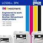 Brother LC506XL Cyan/Magenta/Yellow High Yield Ink Cartridge, 3/Pack (LC506XL3PKS)~#|#~AC31F47A-F609-4E81-9099ACCD58D42000_sc7