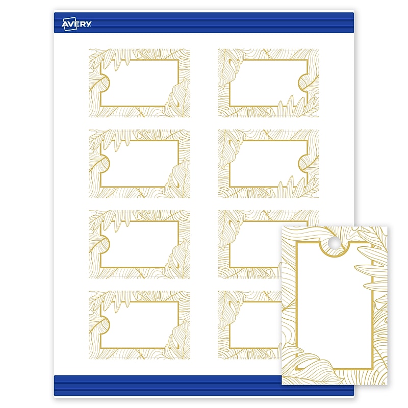 Avery  3" Blank Price & Merchandise Tags, White, 80/Carton (S00-EW2-PRMWT10) image 1