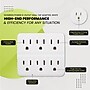 GoGreen Power Wall Tap, 6 Outlet, White, 3/Pack (GG-16000TW)~#|#~AC331FFA-787A-49D4-B63E0AEC5AA3B761_sc7