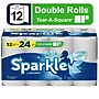 Sparkle Tear-A-Square Double Paper Towels, 2-ply, 110 Sheets/Roll, 12 Rolls/Pack (223535)~#|#~AC34B421-E4A6-4975-A65153A91FB77C5D_sc7