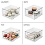 iDESIGN Small Stackable Plastic Storage Bin, Clear (80009)~#|#~AC36DF27-1DB0-4331-9FC9BD92CBA90FDF_sc7