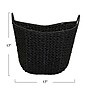 Household Essentials Woven Storage Wicker Basket with Handles, Black (ML-4132)~#|#~AC3B68A2-0FBE-43F9-B2B2C3BFBCED0B38_sc7