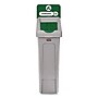 Rubbermaid Commercial Slim Jim Single-Stream Compost Recycling Station Kit, 23 Gallon, Gray/Green (2185051)~#|#~AC4061E1-7F4D-4A0D-BBF550E4A62D642F_sc7