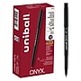 uni-ball Onyx Rollerball Pens, Micro Point, 0.5mm, Black Ink, Dozen (60040)~#|#~AC43F6C5-0233-4915-986DACA674642BDF_sc7
