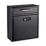 AdirOffice Medium Wall Mounted Drop Box Mailbox, Black (631-05-BLK-KC)~#|#~AC454B6C-B947-4F36-9133EA2757C4C3AE_sc7
