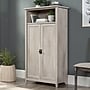 Sauder Edge Water 60"H Storage Cabinet with 5 Shelves, Chalked Chestnut (434766)~#|#~AC496E81-AC4B-4BE5-9B39FBB1AEEC9C0A_sc7