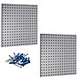 Triton Products LocBoard 24" x 24" x 9/16" Steel Square Hole Pegboards, 2/Set (LB1-G)~#|#~AC4F2014-2A74-4714-805B717D010A2965_sc7