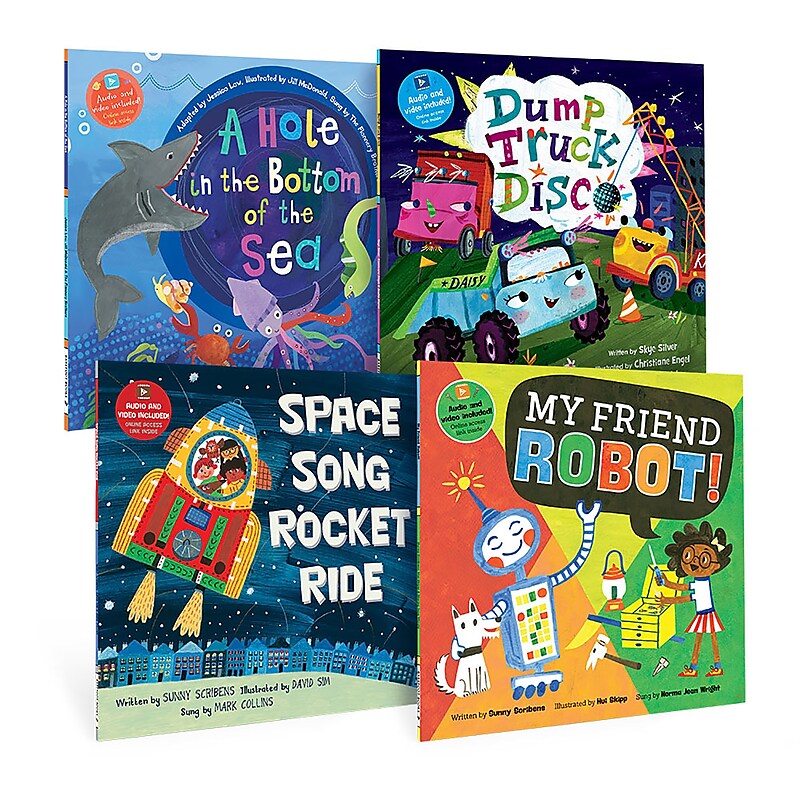 Barefoot Books Kindergarten STEAM Singalongs Book Bundle, 4/Set (BBK9798888593332) image 1