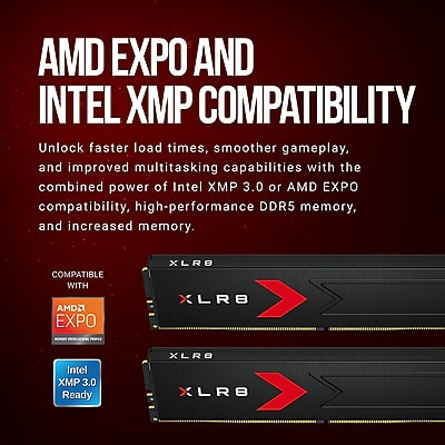 PNY XLR8 Gaming DDR5 UDIMM Memory Kit - Thumbnail 3