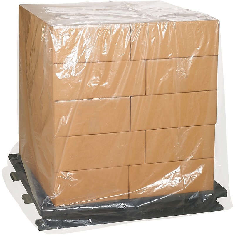 42" x 32" x 72" Pallet Cover, 2 mil., Clear, 80/Roll (PC103) image 1