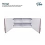 Viva Comfort 24'' H x 48" L Wood Double Door Wall-Mounted Medical Cabinet, 2-Doors, Claret (902WALL48GRYCL)~#|#~AC5C3CFE-3C5D-4B7F-8EF04DBC8653BAFD_sc7