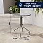 Flash Furniture Lila Glass Top Metal Table with 2 Stack Chairs, 23.75'' Round Silver (TLH071RD017CSV2)~#|#~AC5CB78E-997B-42AA-AE2E36617EDA304D_sc7