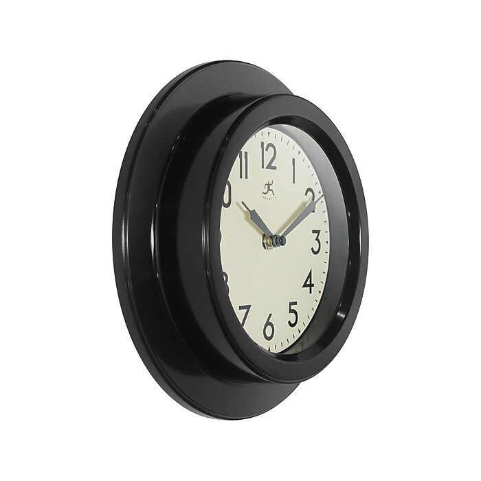 Infinity Instruments Retro Escape Wall Clock, Plastic/Glass, 9.75