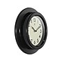 Infinity Instruments Retro Escape Wall Clock, Plastic/Glass, 9.75"Dia. (20305BK-4543)~#|#~AC5DCC71-6083-4ADA-BD1422EFD796930F_sc7