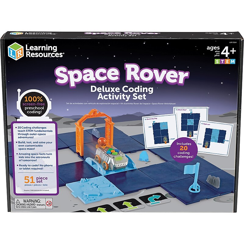 Learning Resources Space Rover Deluxe Coding Activity Set (LER3114) image 1