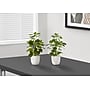 Monarch Specialties Inc. 14" Artificial Ficus Elastica Plant in Pot, 2/Set (I 9557)~#|#~AC691042-7274-4A81-8DFF160C83DCE956_sc7
