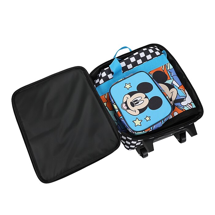Bioworld 4-Piece Mickey Mouse Carry-On Luggage Set with Wheels