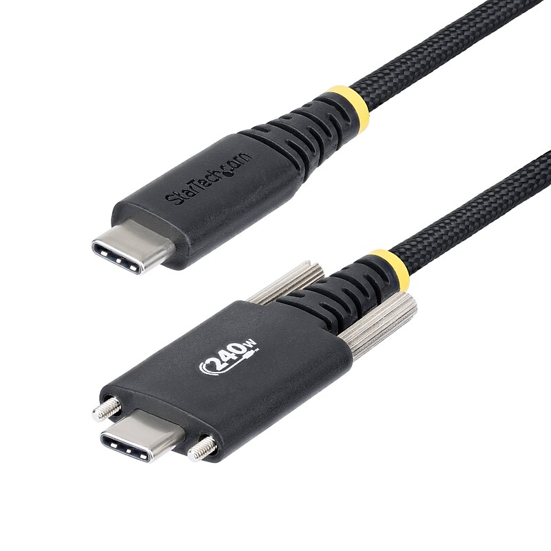 StarTech USB-C to USB-C Charging Cable, 10 ft., Black (S2CEPR3M-USBSL-CABLE) image 1